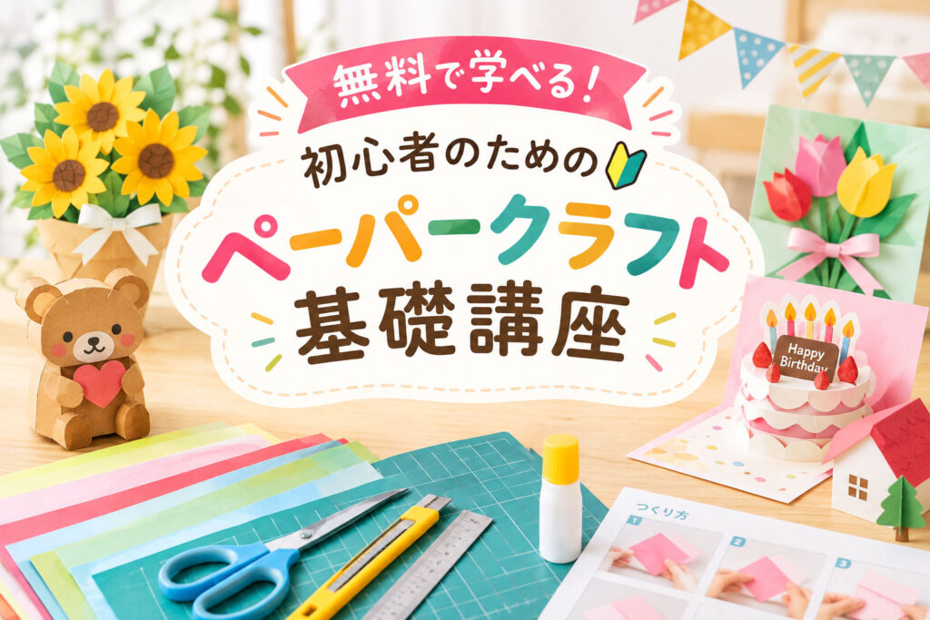 初心者のためのペーパークラフト基礎講座
